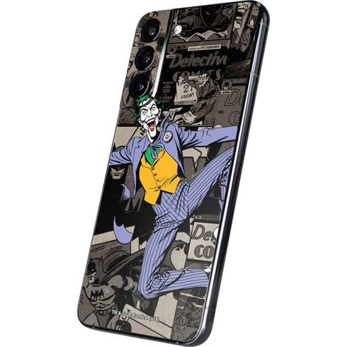 DC Comics The Joker Vintage Action pose pattern Galaxy S22 Plus Skin